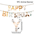 Animal Wildone Wooden Ornament Jungle Safri One Year 1st Birthday Party Decor Kids The Little Mermaid Party Decor Baby Shower