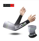 Outdoor Sun Protection Minimalist Men's Breathable Arm Protectors European And American Ice Mask Patterns, Versatile Sleeve