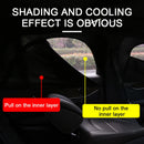 BLALION 2pcs Car Window Shade Side Window Sun Shade Breathable Mesh Protect Cover Shield Mesh Prevent Mosquito Auto Accessories