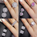 2026 New Arrivals Luxury 2pcs Silver Color Cz Dubai Jewelry Set Ring and Earring for Women Wedding Party Lady Gift Jewelry J5968