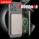Lenovo PD22.5W Super Fast Charging Magsafe Power Bank 50000mAh Magnetic Wireless External Battery for Multiple Smart Phones
