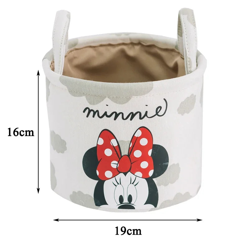 Disney Winnie The Pooh Desktop Storage Box Cartoon Minnie Sock Storage Basket Snack Sundries Cosmetic Storage Basket Party Gift