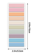 200 Sheets Morandi Transparent Fluorescent Index Tabs PET Arrow Flags Sticky Note for page Marker Planner Stickers Office