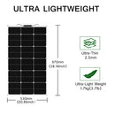 Solarpanel-Kit und 300W 200W 100W flexible Solarmodule 12V 24V hocheffizientes Batterieladegerät-Modul