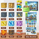 Magnetic Building Blocks Mine World Magnet Cubes Forest Set for Boy Girl Kid Age 3+ DIY Model Children STEM Sensory Toy Gift