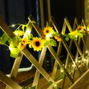 Artificial Leaf flower Fairy String Lights Garland 10m 5m LED Copper Wire Lights for Wedding Christmas Home Garden Decorations