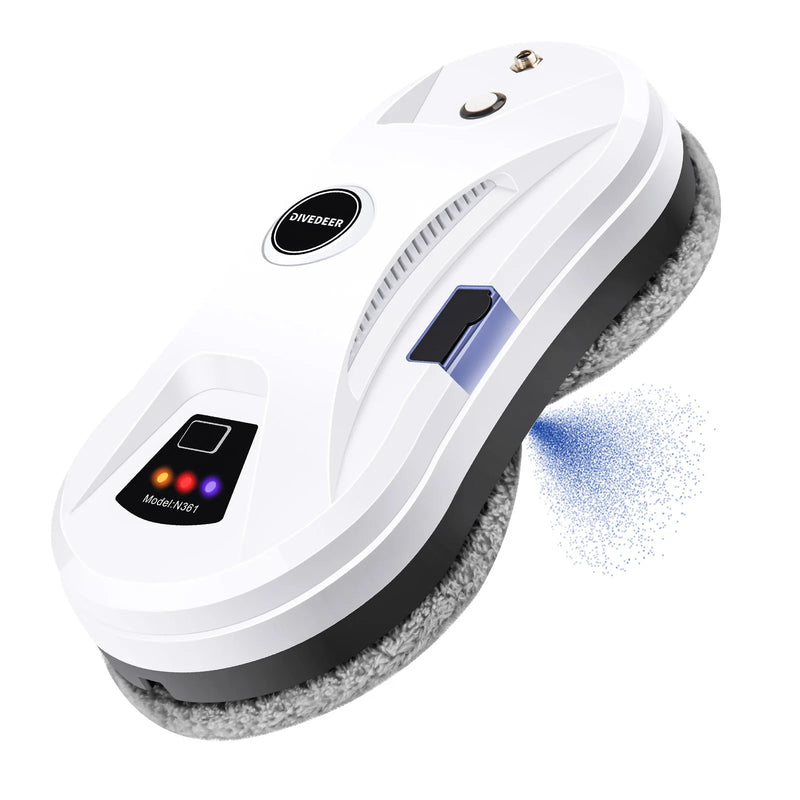 DIVEDEER Window Cleaning Robot Large Suction Spray Electric Anti-fall Remote Control Vacuum Cleaner