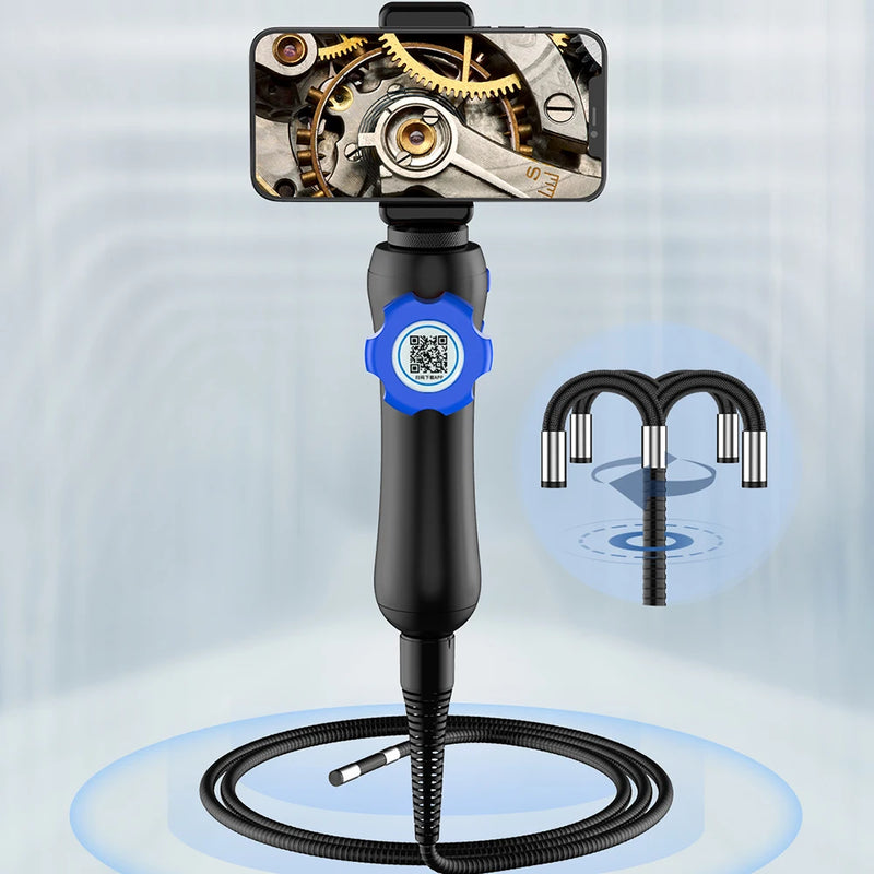 1080P HD Endoscope Camera Car Repair Pipeline Inspection Articulated rotation suitable for IOS Android system IP67 endoscopy