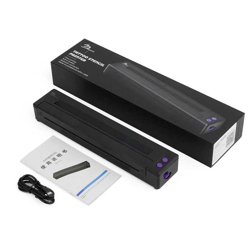 Top P19 Thermal Tattoo Printing Machine Tattoo Stencil Printer Tattoo Thermal Copier Machine A4 Paper Tattoo Printer Portable
