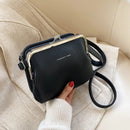 Fashion Autumn Winter Shoulder Bag Female PU Leather Crossbody Bag Simple Solir Color Clip Messenger Bag Lady Handbag Purse sac