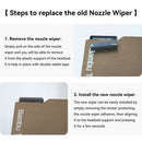 For Bambu Lab A1/A1 Mini Nozzle Brush Silicone Wiper Hotbed Mounted Scrubber Nozzles Cleaning Tools For Bambulab ,30/24/12/3pcs