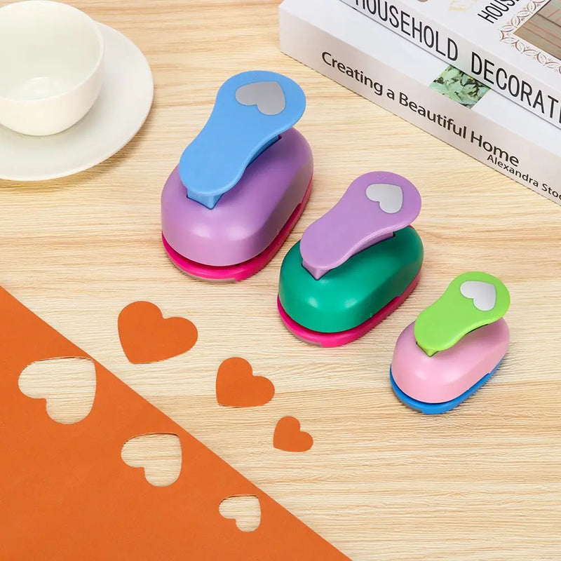 9-75mm Gifts Handmade DIY Embossing Cards Making Heart-shaped Hole Punch Paper Shaper Cutter