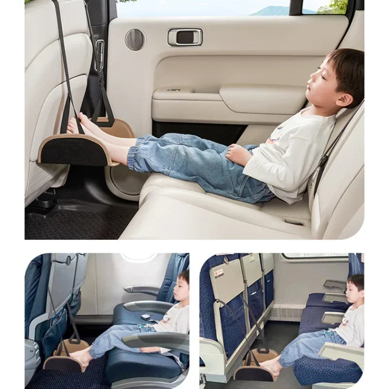 Kids Travel Airplane Bed Baby Pedals Bed Portable Travel Foot Rest Hammock Kids Bed Airplane Seat Extender Leg Rest For Kids