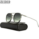 Heavy Metal Sonnenbrillen für Herren Runde Steampunk Sonnenbrillen Damen Trendige Luxe Punk Fashion Brillen Gafas De Sol Hombre Zonnebril