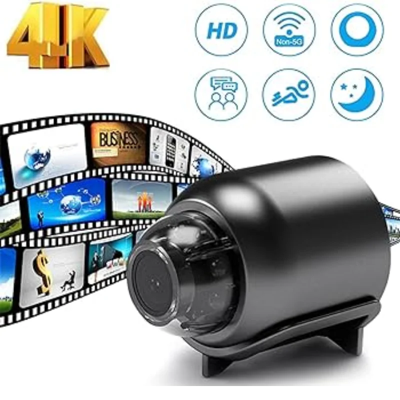1080P HD WiFi Mini Camera Home Baby Monitor Indoor Pet Safety Security Night Vision IP Cam Audio SD Card Slot Video Camcorder