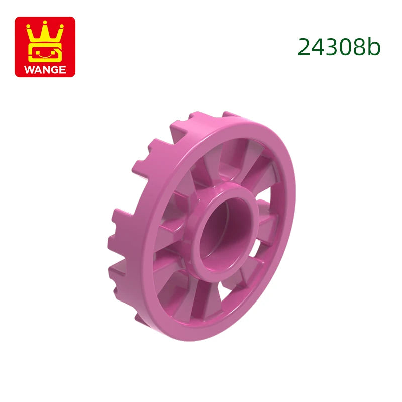 Wange 330Pcs/lot 2430B Wheel Cover 10 Spoke Y Shape Block Moc Color Accessories Compatible with Brick Children Toy Assembly