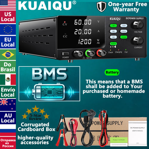 The Volt Architect | 60V 20A 1200W Precision Laboratory DC Power Supply
