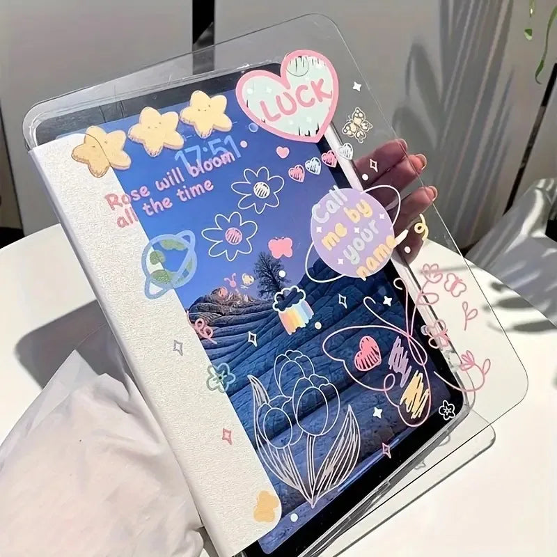 Tablet Case for iPad Air4 air5 10.9,5th 6th 7th 8th 9th Pro 11 iPad Protective Cover,9.7/10.2/11 Inch Floral Butterfly Cases