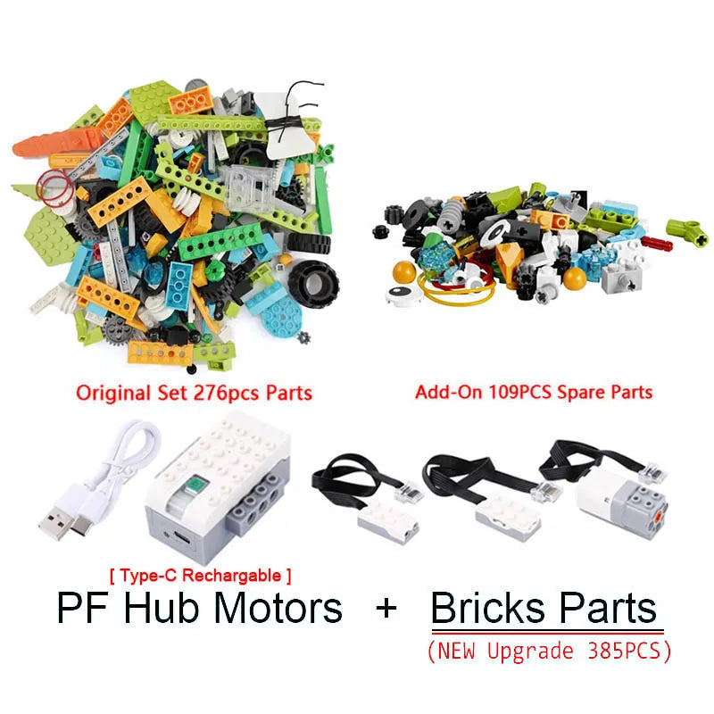 NEW WeDo 3.0 Robotics Construction STEAM Set for Scratch 3.0 Wedo 2.0 Core Set Building Blocks Technical Bricks Educational Toys