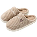 New Women Men Autumn Winter Warm Slippers Home Bedroom Casual Non Slip Shoes Couples Indoor Soft Sole Cotton Plush Slides