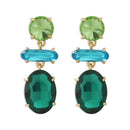High Quality Geometric Crystal Long Waterdrop Earrings for Women Elegant Bride Wedding Ms Daily Jewelry Pendant Gift 2023 Trendy