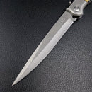 The Frontier | 12-Inch Folding EDC Knife — Stainless Steel Blade, Hardwood Handle