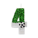 0-9 Numbers Football Cake Candle Kids Sports Theme Football Birthday Party Decoration Favors Cupcake Topper Cake Decor Supplies