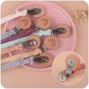 1 Stück neuer Schnuller-Clip, Kette, Halter, Buchenholz-Clips, Beißspielzeug für Baby zum Kauen, Rasseln, Mobiles, Neugeborenen-Stillzubehör