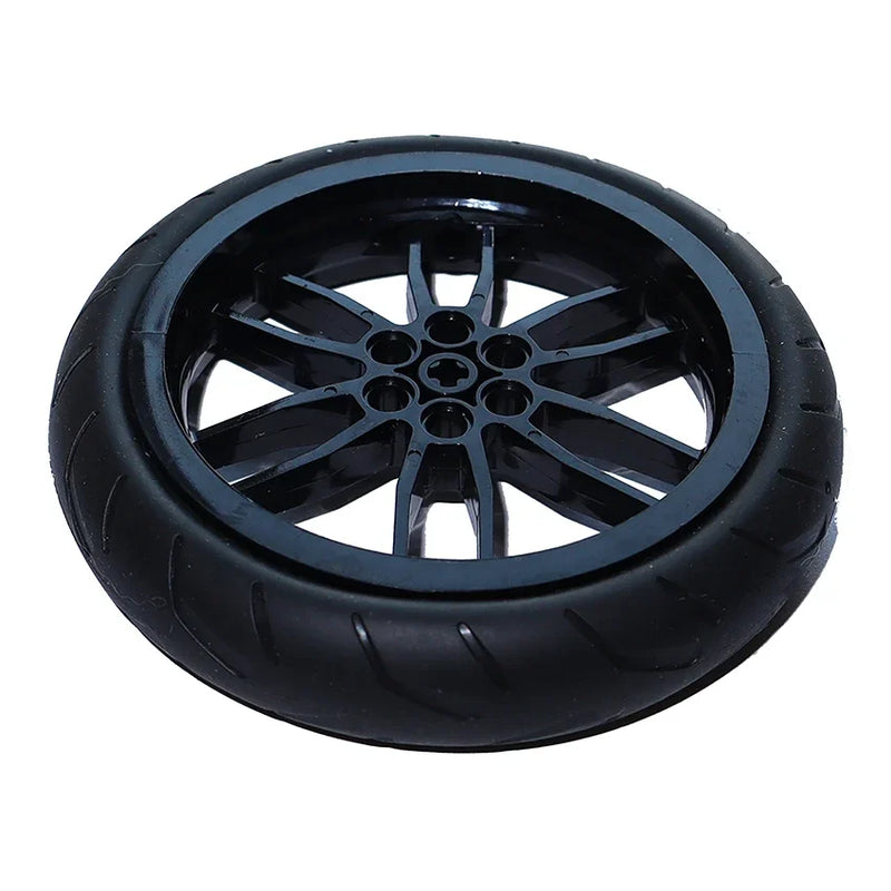 MOC Technical Tire Wheel Cross Hole Set Motorcycle Tyre & Rim Car Truck Wheels Hub Bricks Construction Building Blocks