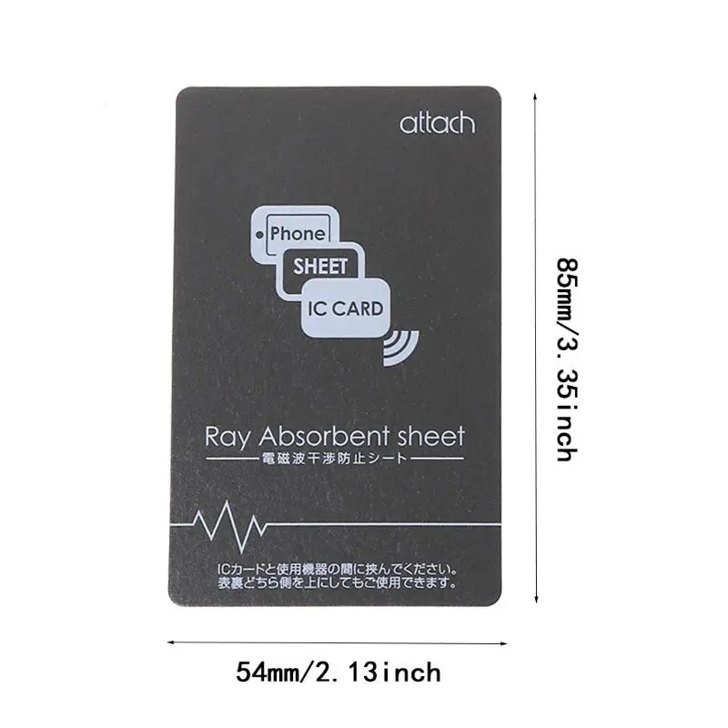 Grey Anti-Metal Magnetic NFC Sticker Paster for iPhone Cell Phone Bus Access Control Card IC Card Protection Supplies