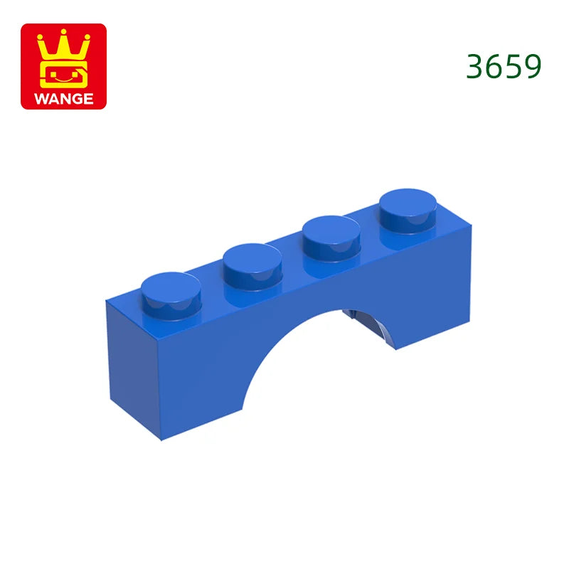 Wange 81Pcs/Lot 3659 1x4x2 Flat Arch Building Blocks MOC Construction Accessories Parts Compatible with Brick Children Toys Gift