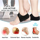 Plantar Fasciitis Heel Spur Foot Support With U-Shaped Silicone Gel Heel Cups for Heel Pain Relief Insoles for Man Woman Walking