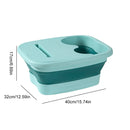 Portable Footbath Massage Bucket Easy To Store Foldable Foot Bath Tray Collapsible Foot Soak Bucket for Soaking Feet