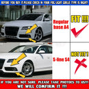 Front Bumper Fog Light Lamp Mesh Grille Honeycomb Cover For Audi A4 B8 2009-2012