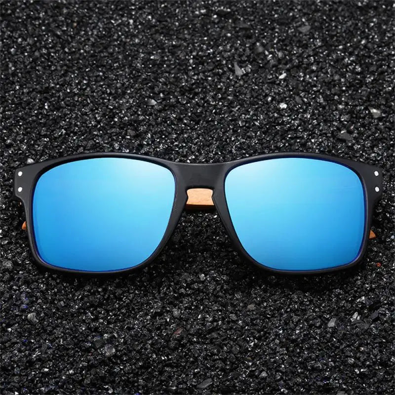 Vintage Wooden Sunglasses Outdoor Driving Fashion Square Sun Glasses For Men Women Eyewear Accessory UV400 Gift
