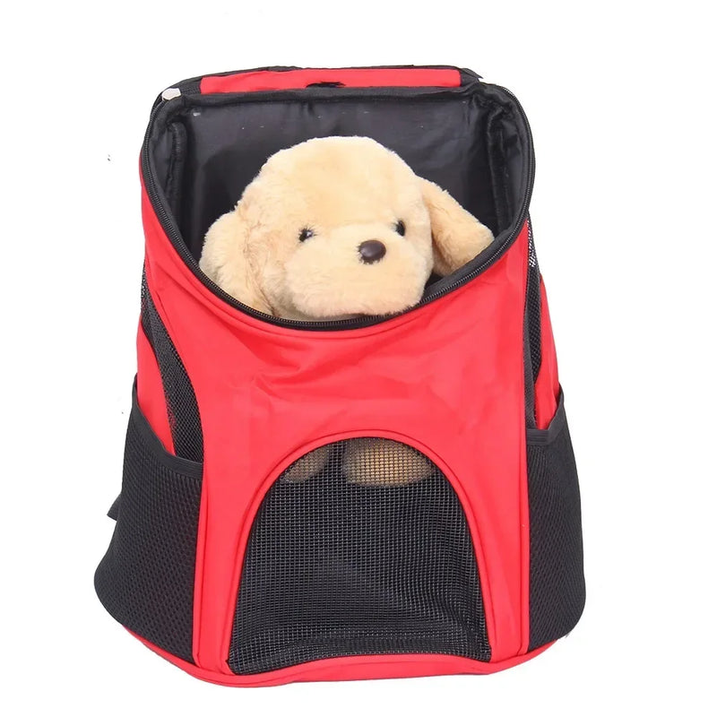 Pet Dog Carrier Backpack Bag Pet Outdoor Cat Carrier Bagpack Portable Zipper Mesh Backpack Breathable Dog Bag Supplies