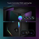 Redragon GS510 Waltz RGB Desktop Speakers, 2.0 Channel PC Computer Stereo Speaker with 4 Colorful LED Backlight Modes, Enhanced