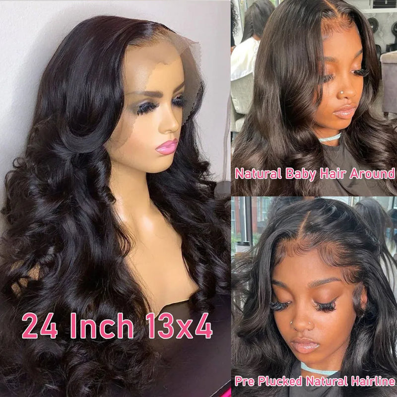 30 32Inch Body Wave Lace Front Wig 13x4 13x6 Human Hair Wigs For Women Brazilian Hair Pre Plucked 4x4 Lace Closure Wig 360 Wigs