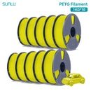 SUNLU 10KG PETG/ABS Filamente 10 Rollen 3D-Filament 1KG/Rolle 1.75mm 100% Filament ordentlich aufgereiht für den 3D-Druck aus der EU USA