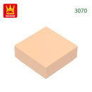 Wange 666PCS/lot 3070 1x1 Light Area Wooden Moc Loose Parts Compatible with Bricks DIY Children's Toy Assembly Gift Storage Box