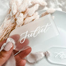 Frosted Acrylic Wedding Place Card Arch Name Tag Blank Name Plate Seating Chart Sign DIY Table Setting Mark Place Banquet Party