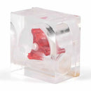 PC Water Cooling Flow Meter 3 Impeller G1/4 Thread Acrylic Flowmeter Indicator for Computer Water Cooling System Accessories