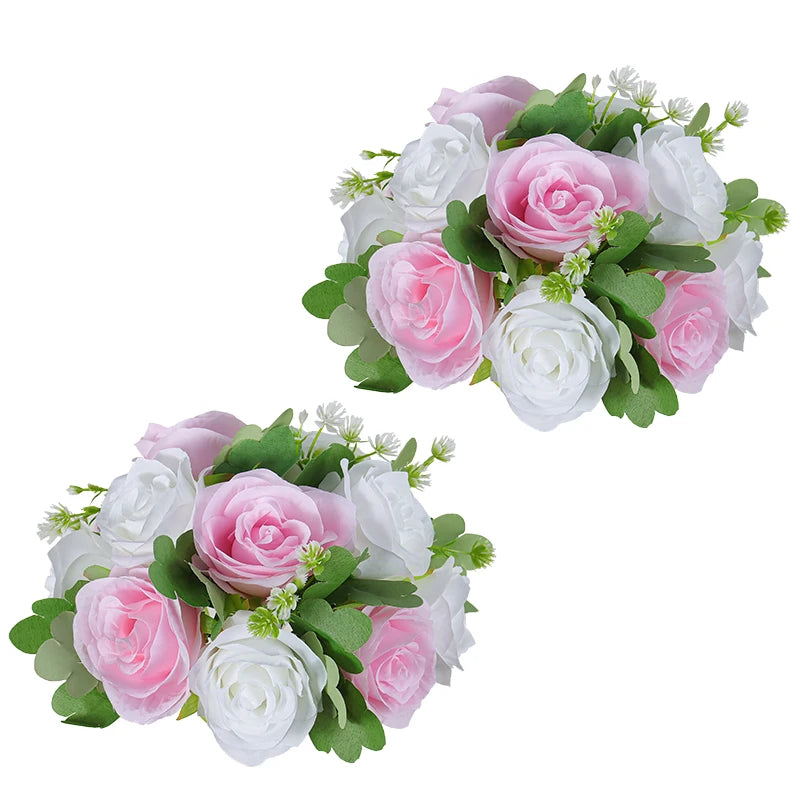 Wedding Flowers Rose Balls 2/6pcs Centerpieces Arrangement Flowers Ball for Wedding Birthday Party Valentine's Day Home Decor