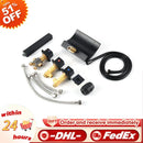 4Pcs Brass Bathroom Dual Handle Bathtub Faucet Bath Faucet Deck Mounted Handheld Tub Mixer Cold Hot Water Tap With Hand Shower