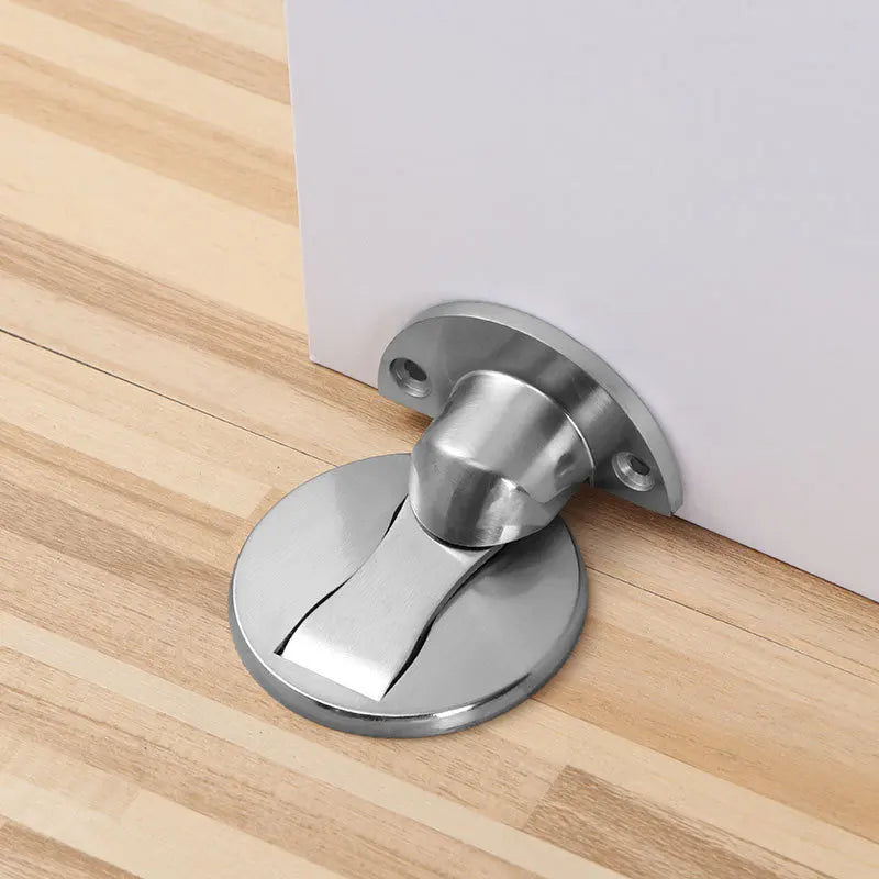 Non Punching Invisible Suction Bedroom Door Adjustable Anti-collision Strong Magnetic Zinc Alloy Door Stopper