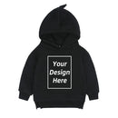 Kids Baby Girl Boy Customized Sweatshirt Add Your Text Image Long Sleeve Cotton Fleece Toddler DIY Pullover Hoodie Tops Clothes