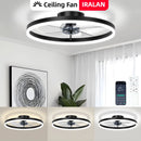 Nordic Minimalist Fan Light App-Controlled Dimmable Reversible Summer/Winter Mode Air Circulation Mode Fan Light For Bedroom