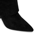 Ladies' Autumn and Winter New Pointed Knee High Women's Boots, Thick High-heeled Long Pants Boots, Fashionable Mid Rise Boots