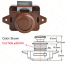 10PCS KAK Camper Car Push Lock 20mm RV Caravan Boat Motor Home Cabinet Drawer Latch Button Locks For Furniture Hardware