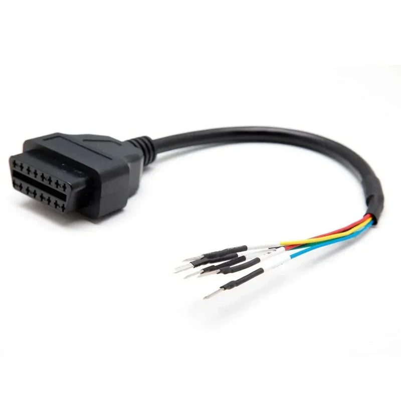 OBD Female 16 pin k line can line Jumper Tester Can OBD2 Engine Fault Detector Connector Cable For Turck Car Motorcycle K+ Plug